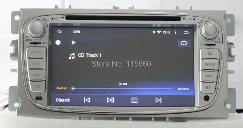 Android 4.4 Quad core Car DVD for Ford Focus 2 Silver 9