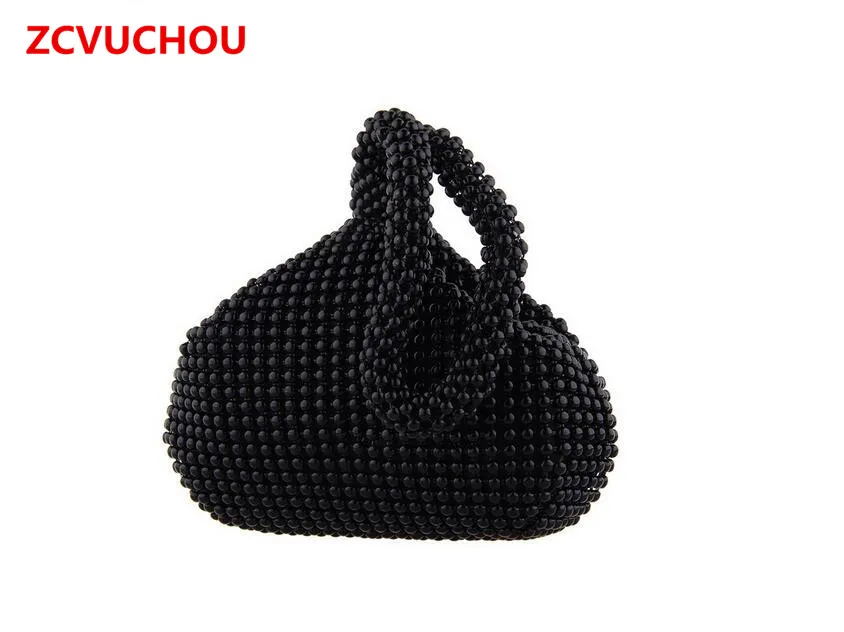 

2019 Fashion Black Aluminum Mini Tassel Clutch Leather Bag Designer Purse Famous Brand Women Fringe Handbag Evening Bag
