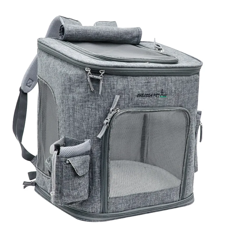 New Arrival Pet Cat Backpack Breathable Mesh Dog Carrier Top Quality Pet Puppy Outgoing Bag Cat Travel HandBag