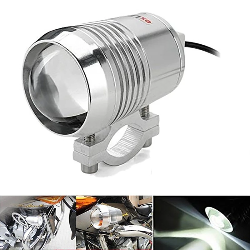 

12V 10W U2 Motor Bike Car Boat Motorcycle Headlight Led Spot Driving Light Travel Camp Angel Eye Fog Lamp With Lens 12V ATV SUV
