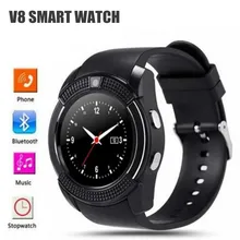

10Pcs/Lot V8 Wristwatch Support Sim TF Card Slot Bluetooth Sport Clock with Camera MTK6261D Smartwatch PK A1 GT08 U8 DZ09 M26