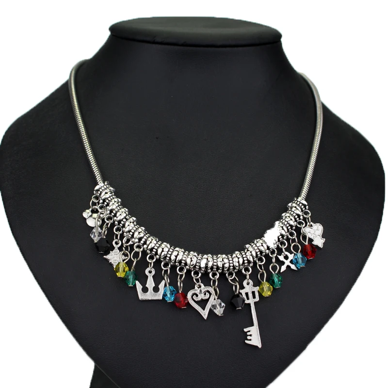 New DIY Jewelry Kingdom Hearts Charm Necklaces & Pendants Heart