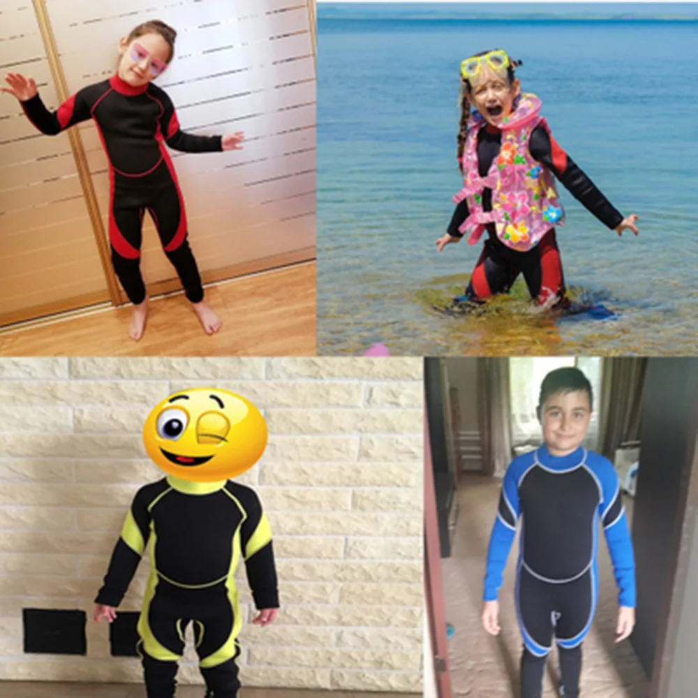 2,5 мм неопреновые гидрокостюмы для детей, купальные костюмы, костюмы для дайвинга с длинными рукавами для мальчиков и девочек, детские гидрокостюмы для серфинга, одна штука