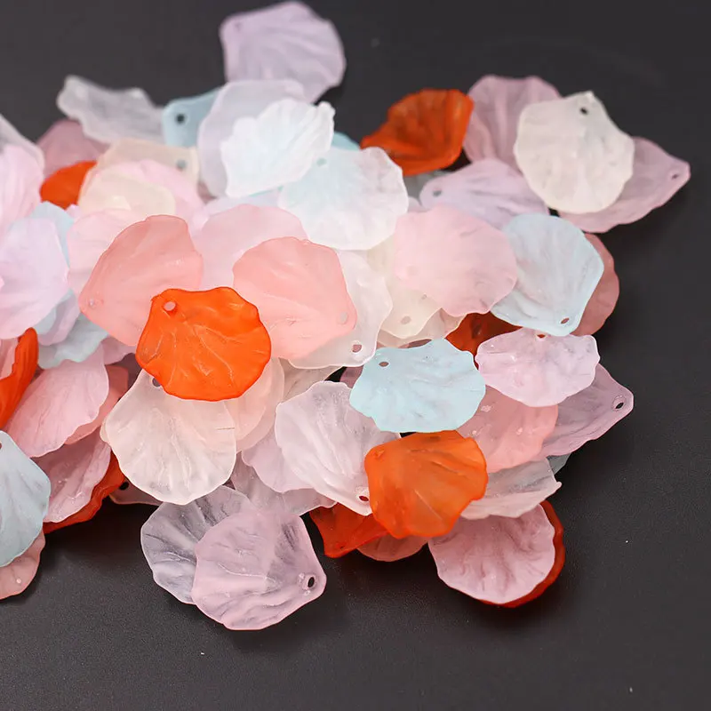 50 шт. Акриловые Матовые лепестки цветов DIY Изготовление сережек Подвески женские