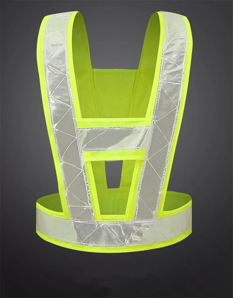 Желтый отражающий жилет безопасности для бега велокросса занятия спортом сигнальный жилет куртка со светоотражателями защитная одежда светоотражающий Топ