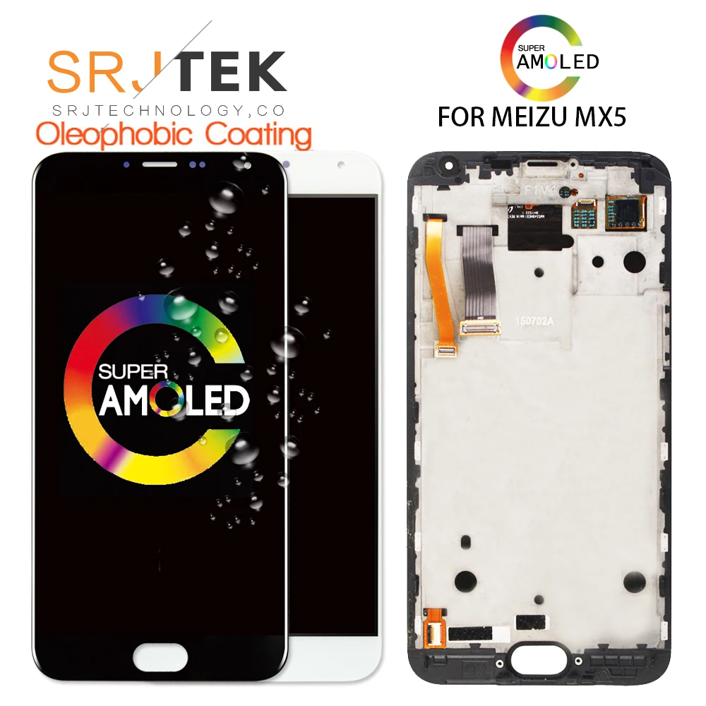 Для MEIZU MX5 ЖК дисплей протестирован 5 ''AMOLED для сенсорный экран дигитайзер