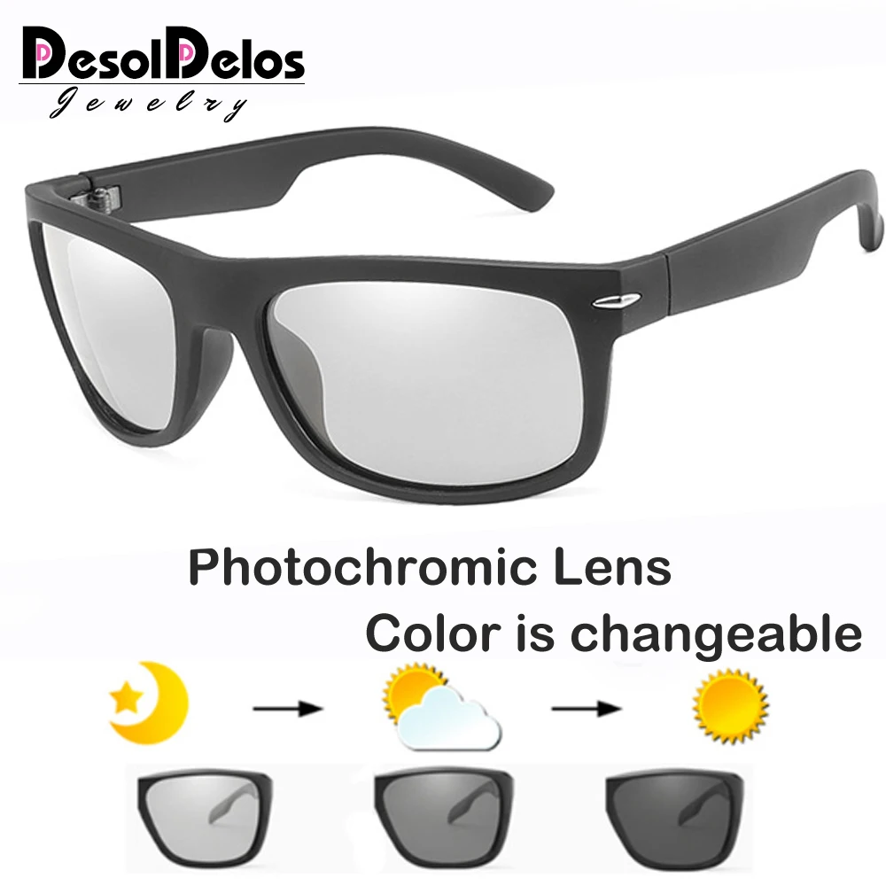 

Photochromic Polarized Sunglasses Men Car Driving Goggles Sun Glasses Eyeglasses Lunettes De Soleil Pour Hommes Shades D075
