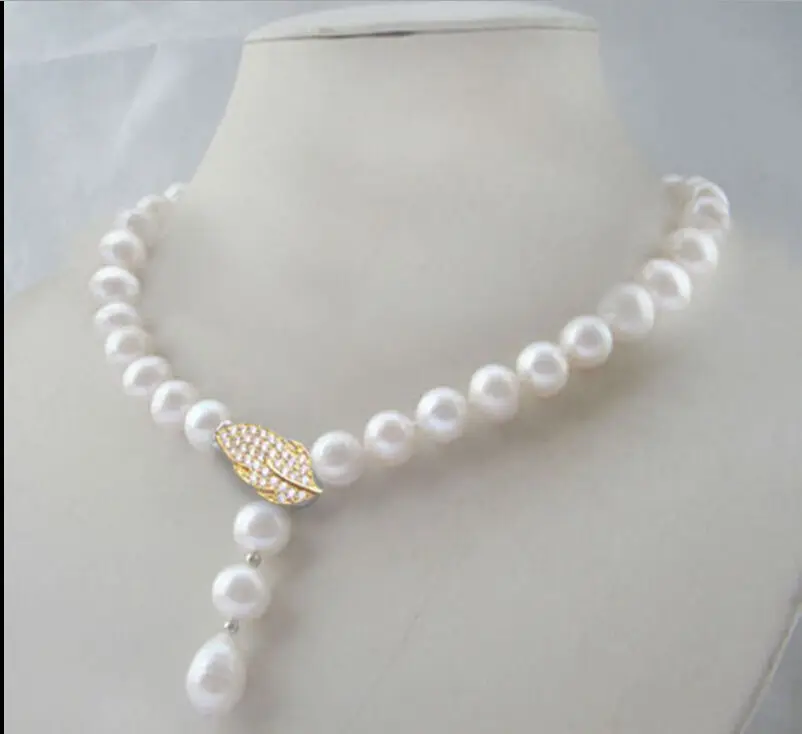 

20" HOT AAA 10-11MM AUSTRALIAN SOUTH SEA NATURAL WHITE NUCLEAR PEARL NECKLACE (9.13)