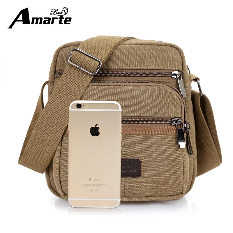 Amarte Men's Canvas Crossbody Bag New Arrival Men Travel