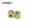 50pcs M3 Brass Knurl Nuts Insert Nuts Copper Through-hole Nut For Injection Moulding Insert Round Shape Embedded Nuts ► Photo 2/2