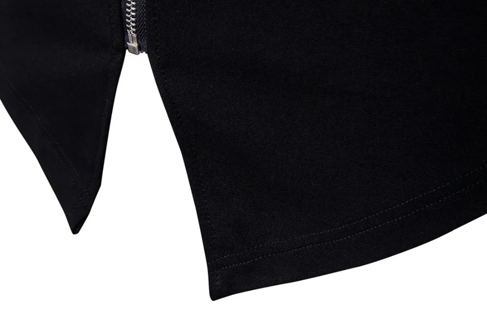 AOWOFS черная молния кожаная строчка Международный европейский размер тонкая модная одежда для мужчин