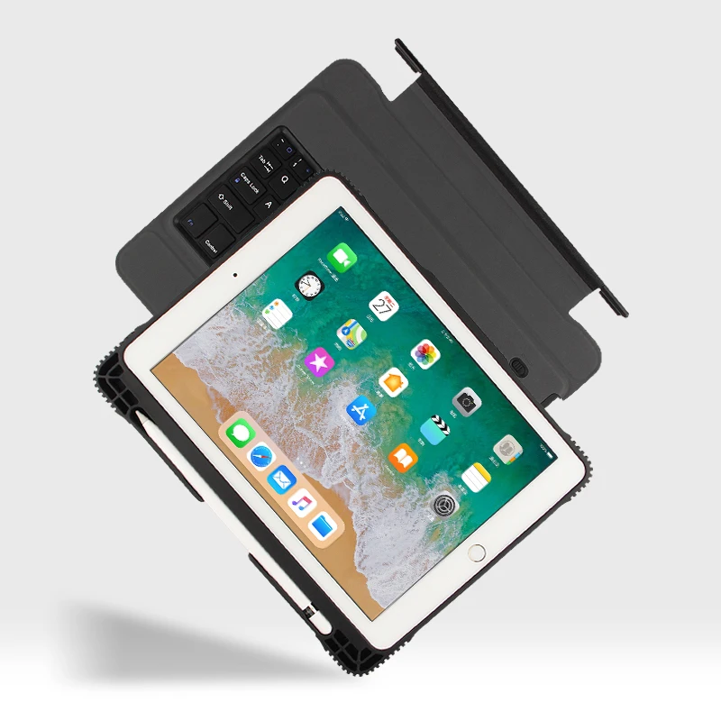 Чехол для Apple iPad 9 7 2017 Bluetooth клавиатура со съемной клавиатурой нового дюйма A1822 A1823