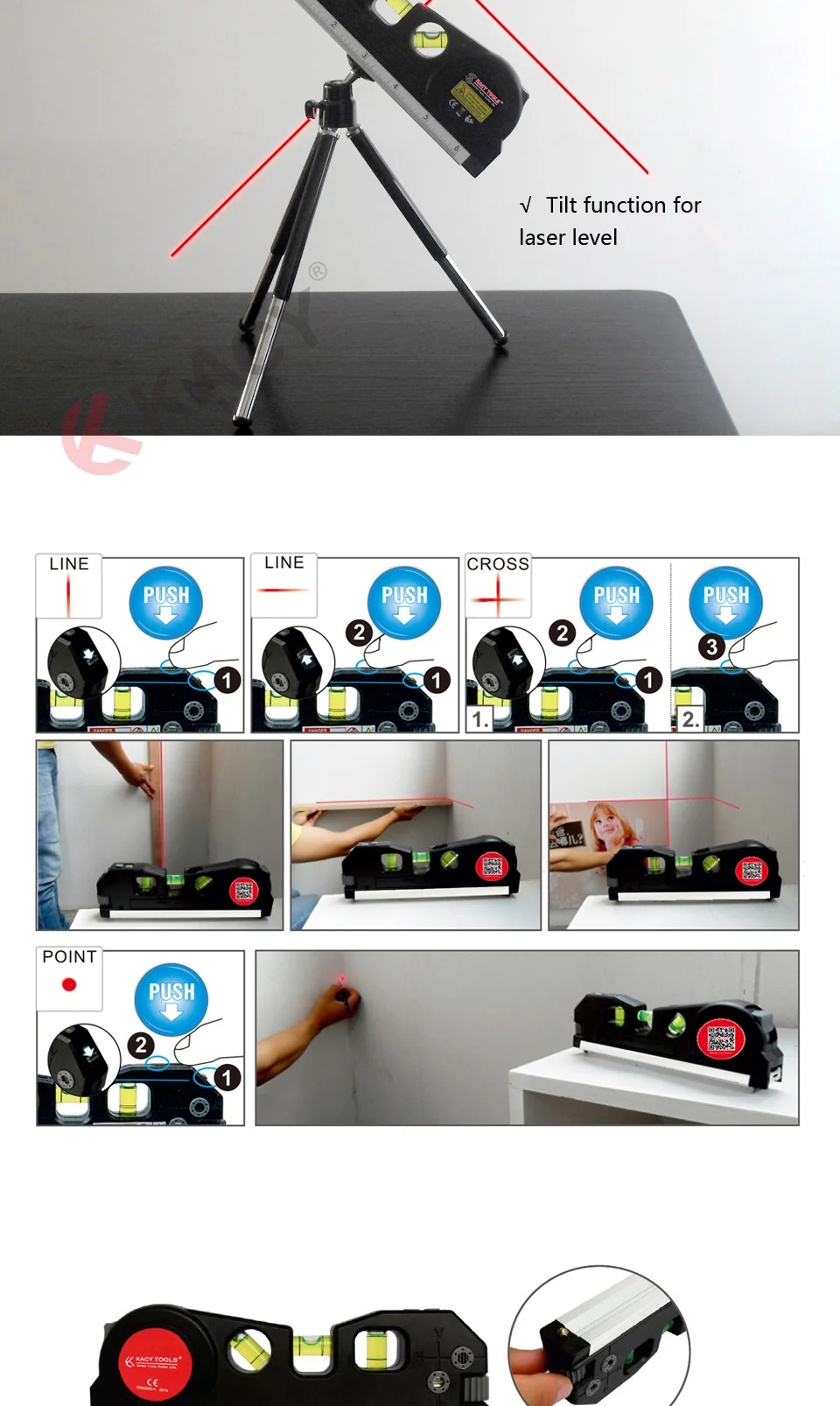 04 KACY MT16 Multi-function leveling laser