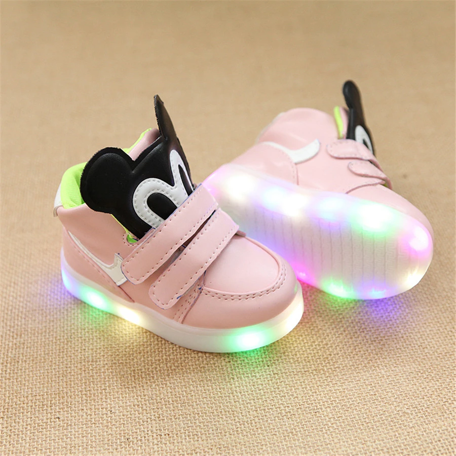 Baby Led Light Luminous Sneakers Flasher Usb Charge Shoes Tenis Led ...