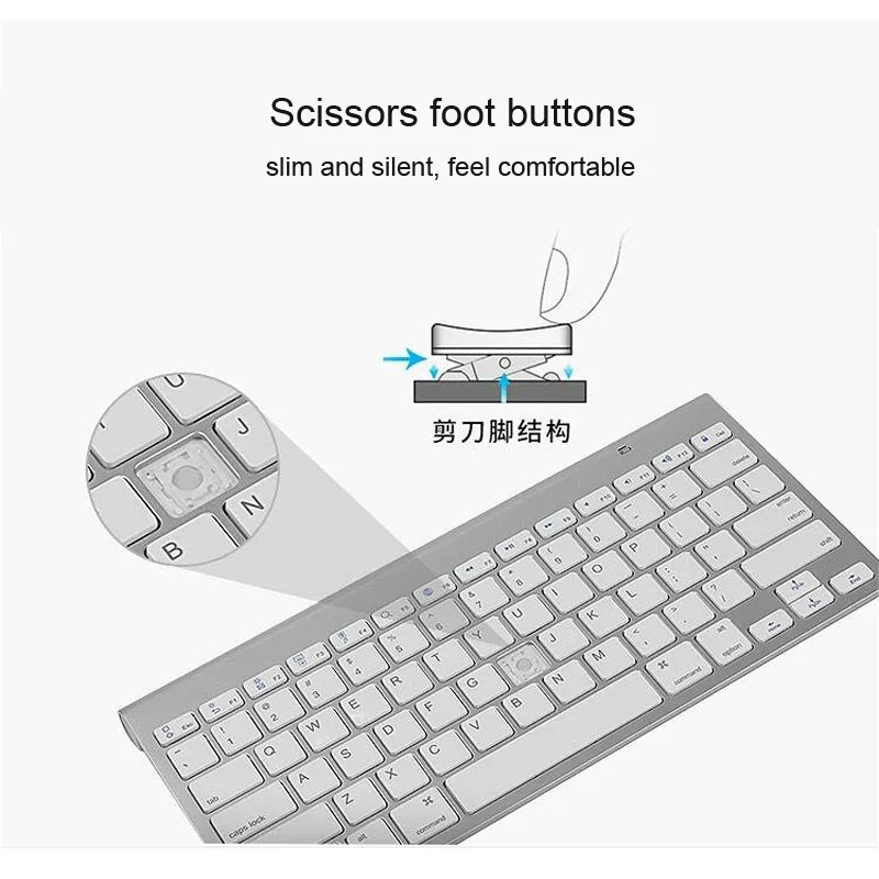  Cliry 2.4G Wireless Keyboard and Mouse Mini Multimedia Keyboard Mouse Combo Set For Notebook Laptop