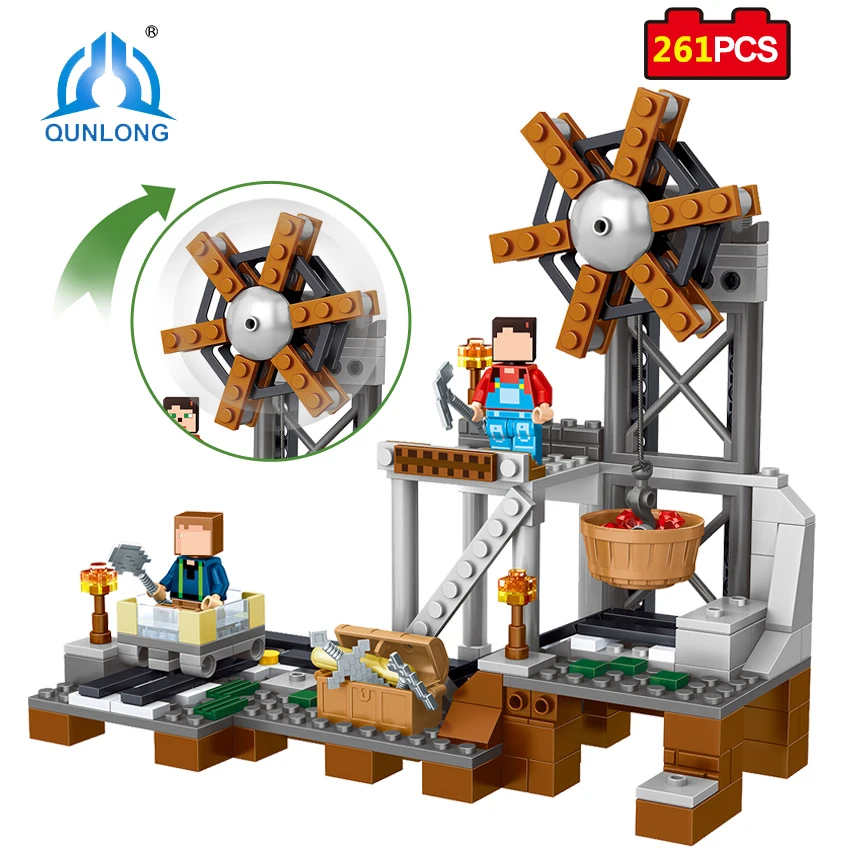 Qunlong Toys MY WORLD Minecrafted Action Figures Building Blocks Compatible With Legoe Friend City Enlighten Bricks For Kids baby-brick : image Qunlong Toys MY WORLD Minecrafted Action Figures Building Blocks Compatible With Legoe Friend City Enlighten Bricks For Kids baby-brick