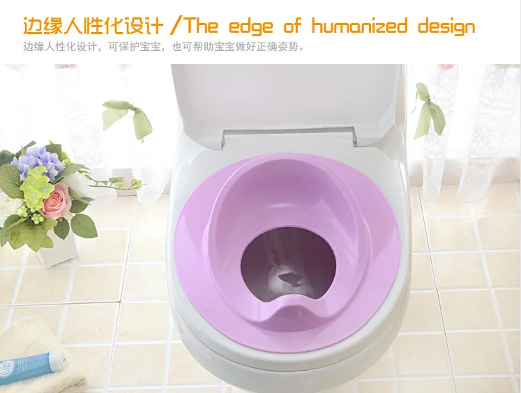 Crianças de Plástico Simples ao Lado do Vaso Sanitário para Crianças Portátil Potty Training Assento Não-slip Pad Criança Mat Sit Azul Amarelo 10 High Quality Mamãe e Bebê