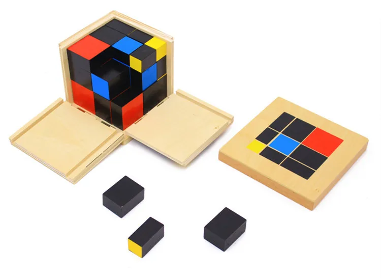Montessori Toy Baby/Kids Advance Montessori Trinomial Cube Child Educational Early Learning Toy Building Blocks gift baby-building-blocks : image Montessori Toy Baby/Kids Advance Montessori Trinomial Cube Child Educational Early Learning Toy Building Blocks gift baby-building-blocks