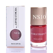 1 Bottle NICOLE DIARY Nail Art Stamping Polish 9ml Red Nail Art Polish NS10