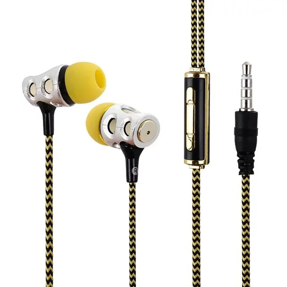 Fashion Stereo Music Earphone Hole Shape Headset with Microphone 3 5mm Wire Earphones Headsets for IOS