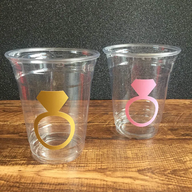 24 шт DIY виниловая наклейка одноразовые кольца для вечеринок чашки 12 унций