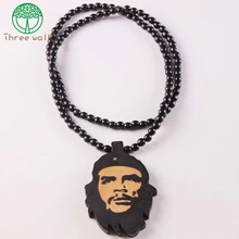 Хип-хоп стиль Che Guevara деревянная подвеска для ожерелья рекламный подарок