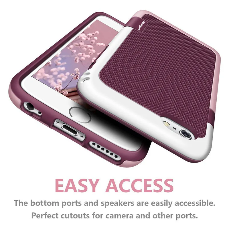 Shockproof Hybrid Silicone Impact Case for funda iPhone 6 6s 7Plus 7 8 Plus Xs Anti Slip Scratch Resistant for iPhone 7 case