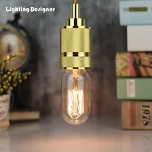T45 короткозамкнутый декоративные нити ламп накаливания Эдисона E27 220 В 40 Вт Праздничные огни 40 Вт лампа декор свет