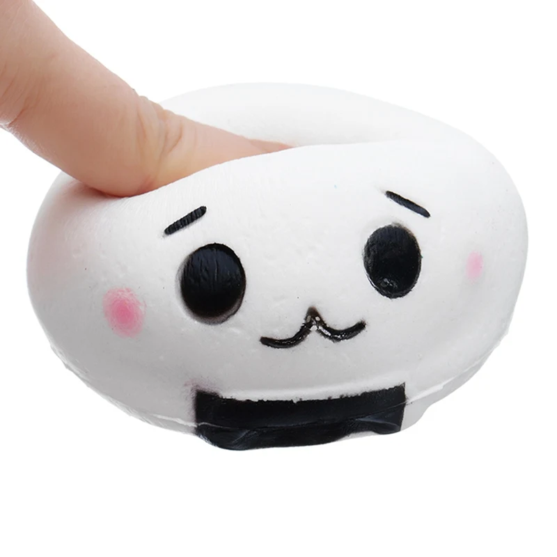 Kwaii милый Онигири риса Roll мяч болотистый мягкая игрушка 8 см замедлить рост Kawaii для мягкими игрушка брелок телефон ремни подарки