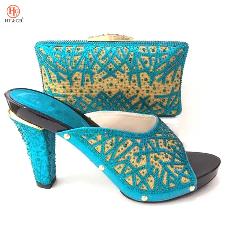

New Fashion Heels African Shoe and Bag Set High Quality Italian Shoes with Matching Bags African Shoes and Matching Bags Italian