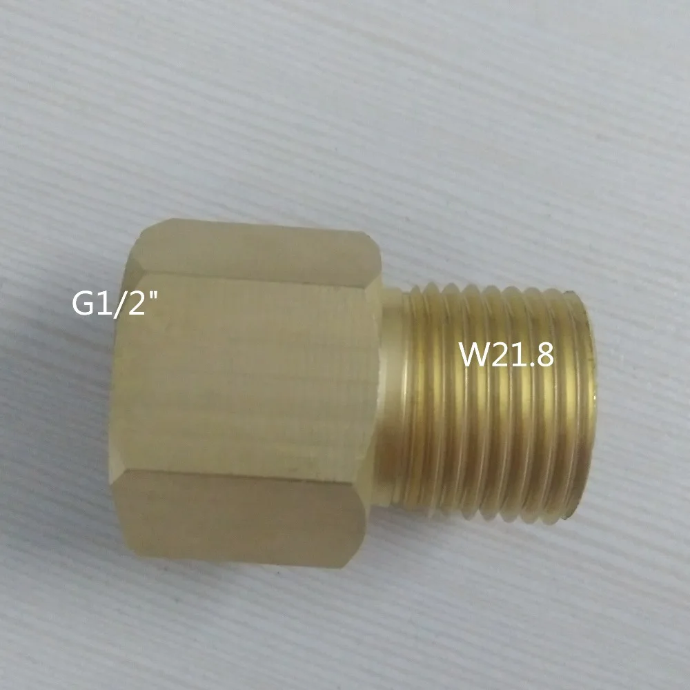 

Thread conversion, W21.8 to G1/2"