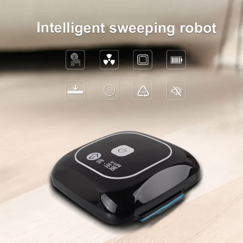 

2019 Drop Shpping Automatic Quadrate Auto Mopping Robot Rechargeable Quiet Dust Cordless Carpet Household for Vacuum Cleaner