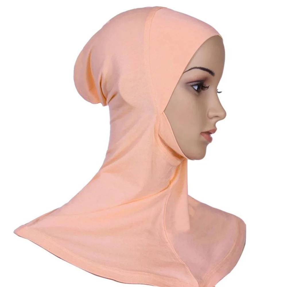 Мусульманский хиджаб шарф шляпа женская мягкая шапка мусульманские шарфы шея крышка головная повязка