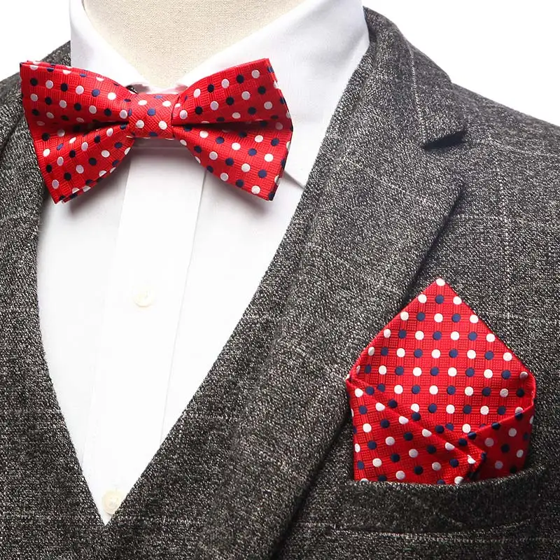 YISHLINE набор-2 мужской галстук-бабочка и карманный квадратный набор в полоску с цветочным узором пейсли мужские галстуки смокинг Свадебные аксессуары регулируемые