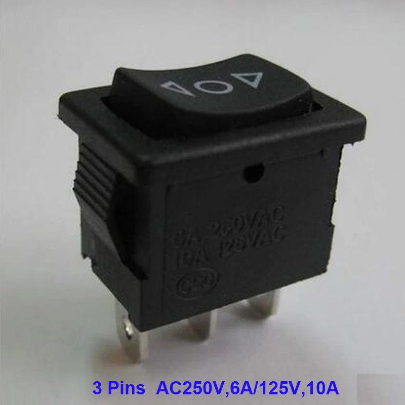 

Free Shipping 20 pcs a Lot Good Quality Sale Price 3P Widely Used Double Reset Rocker Switch Power Switch