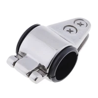 fit 25mm פלדת אל-חלד 22mm התאמה סירה בימינים למעלה סככה עם 2 ברגי לסת שקופיות הסככה Fit 20mm 22mm 25mm Tube ימי חומרה (2)