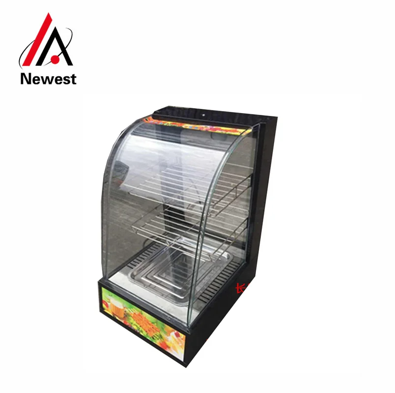 

Restaurant Equipment Glass Food Warmer Display Showcase Takoyaki Taiyaki Electric Food Display Warmer