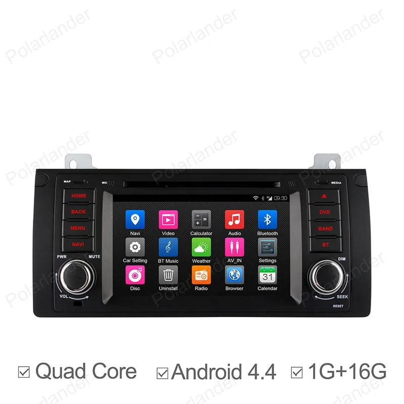 Excellent Android4.4 7 inch Car DVD For BMW E39/X5/M5/E38/E53 FM AM radio Support BT GPS 3G WiFi OBD DVR DAB+ RDS TPMS 27