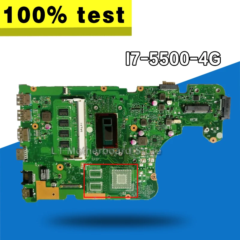 X555LD I7 5500 4GB RAM X555LD motherboartd for ASUS X555LA F555L K555L
