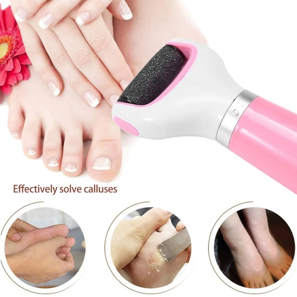 

USB Rechargeable Cordless Electric Callus Remover Velvet Soft Foot File Feet Care Tool for Both Men & Women