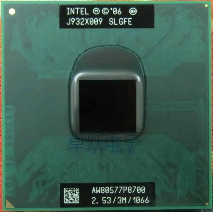 Бесплатная доставка двухъядерный процессор Core 2 Duo Mobile Intel P8700 53 ГГц 3 МБ 1066 МГц