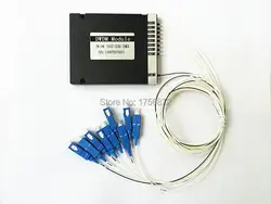 Пассивный мультиплексор DWDM 100 ГГц одноволоконный SC/UPC 8CH Mux/Demux CH30-CH37