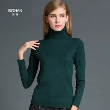 2016 autumn and winter new high – necked sweater women ‘s loose head Slim was thin wild sweater long – sleeved bottoming