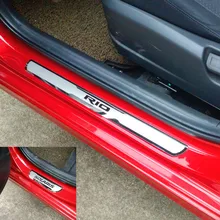 RIO накладка на дверной порог из нержавеющей стали Накладка на порог для ЕС Киа Рио