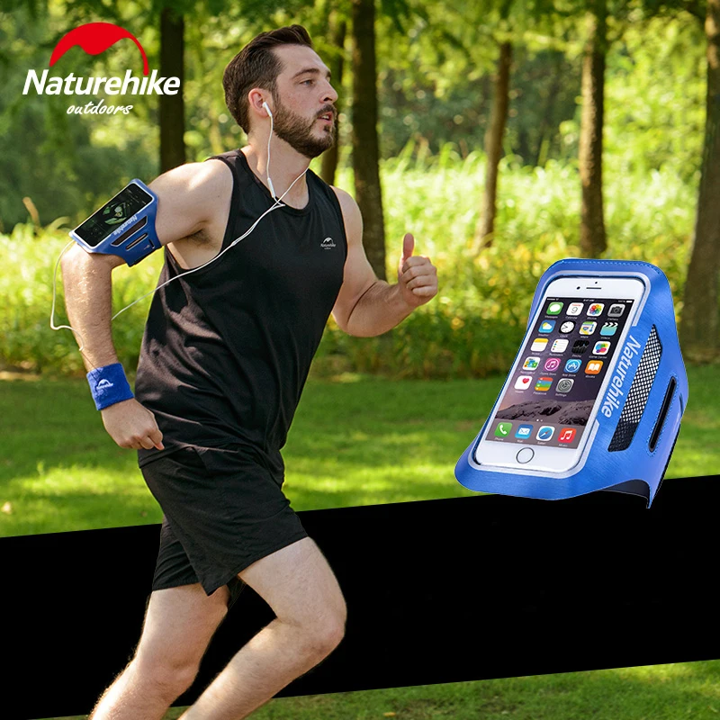 Рюкзак Naturehike для бега спортивный наручный чехол для телефона регулируется и дышащие, для активного отдыха и спорта сумка с вентиляционными отверстиями