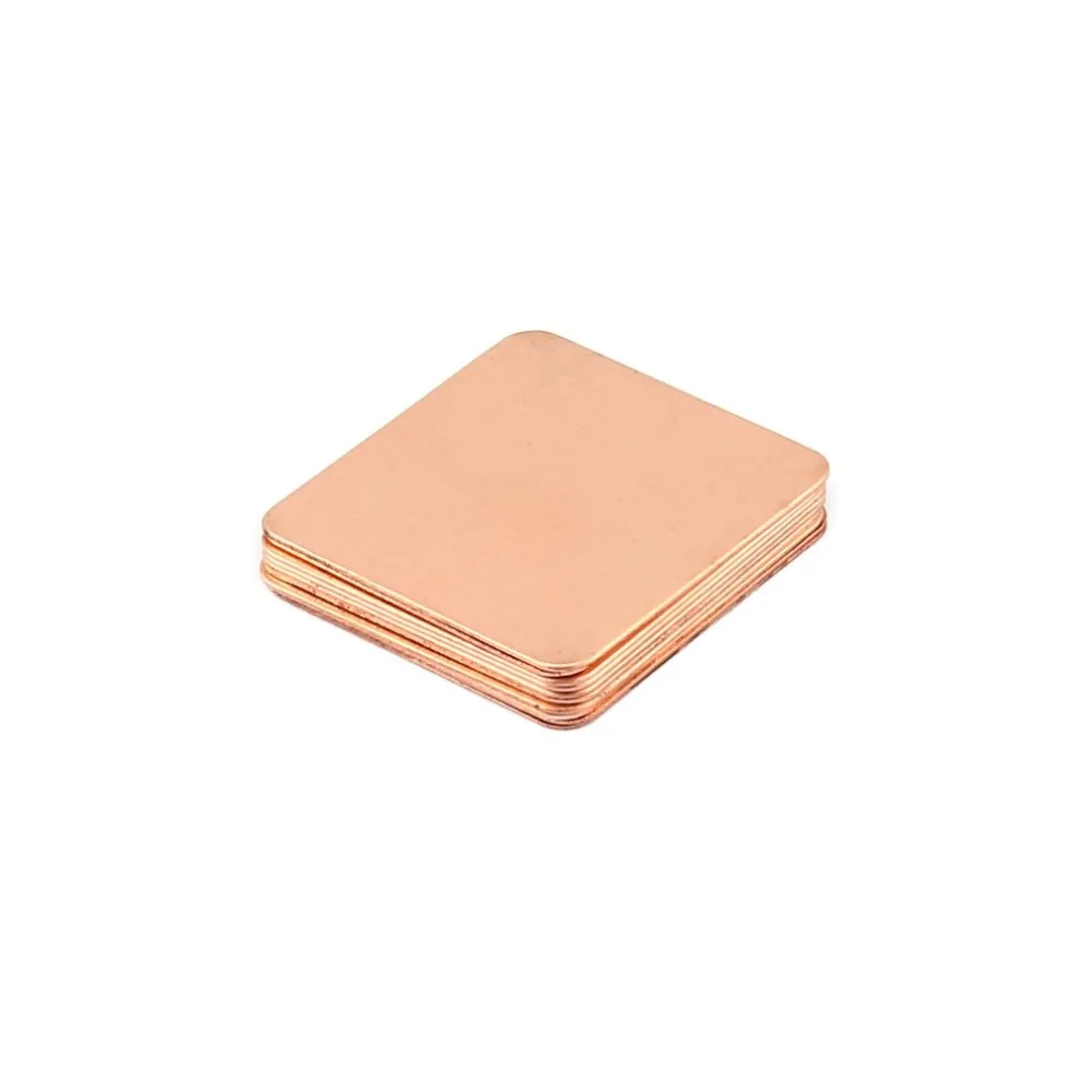 10pcs Pure Copper Heatsink Shim Thermal Pad Barrier for Laptop Graphics Card 20mmx20mm 0.3mm 0.5mm 0.8mm 1.0mm 1.2mm New