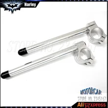 Хромированная Ручка Вилка Лифт клип-Оны клип на Clipon ручка бар CNC мотоцикл гонщиков ручки ручного тормоза 31/32/33/35/37/39/41/51/мм