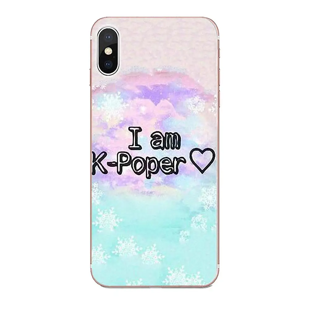 Для Galaxy Grand Alpha G850 Core2 Prime S2 I9082 A3 A5 A7 On5 On7 2015 2016 2017 мягкий роскошный из ТПУ I Love Kpop