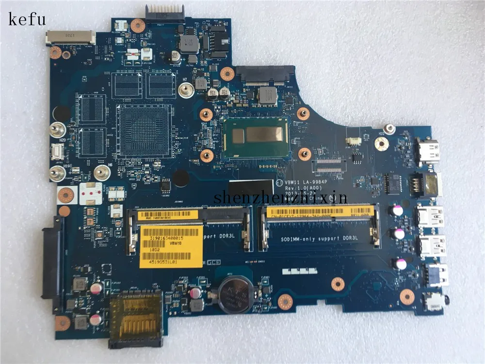 Материнская плата для ноутбука Dell Latitude 3757 5737 VBW11 LA-9984P REV.1.0 I3-4010U DDR3 | Компьютеры и