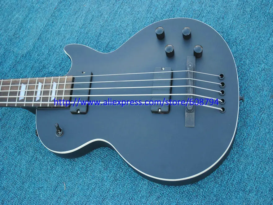

NEW 5 Strings Bass Guitar Black Matte Bass China Guitar Factory from China Free shipping